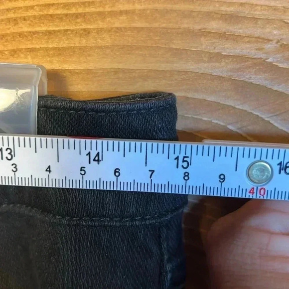 J. McLaughlin women’s Black  Denim Jeans 30x 29 Straight leg Streetwear‎ Pants - Picture 3 of 5